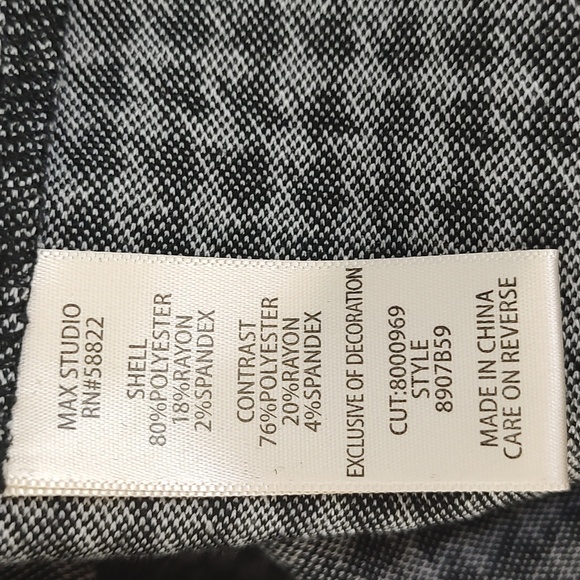 Max Studio Houndstooth Sheath Dress Knee Length Black White S Small - Picture 12 of 13